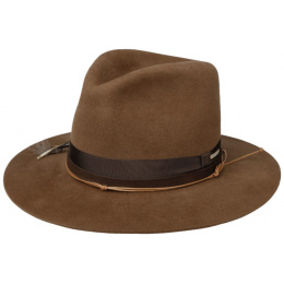 Chapeau Traveller Western Danios Feutre Poil Marron - Stetson