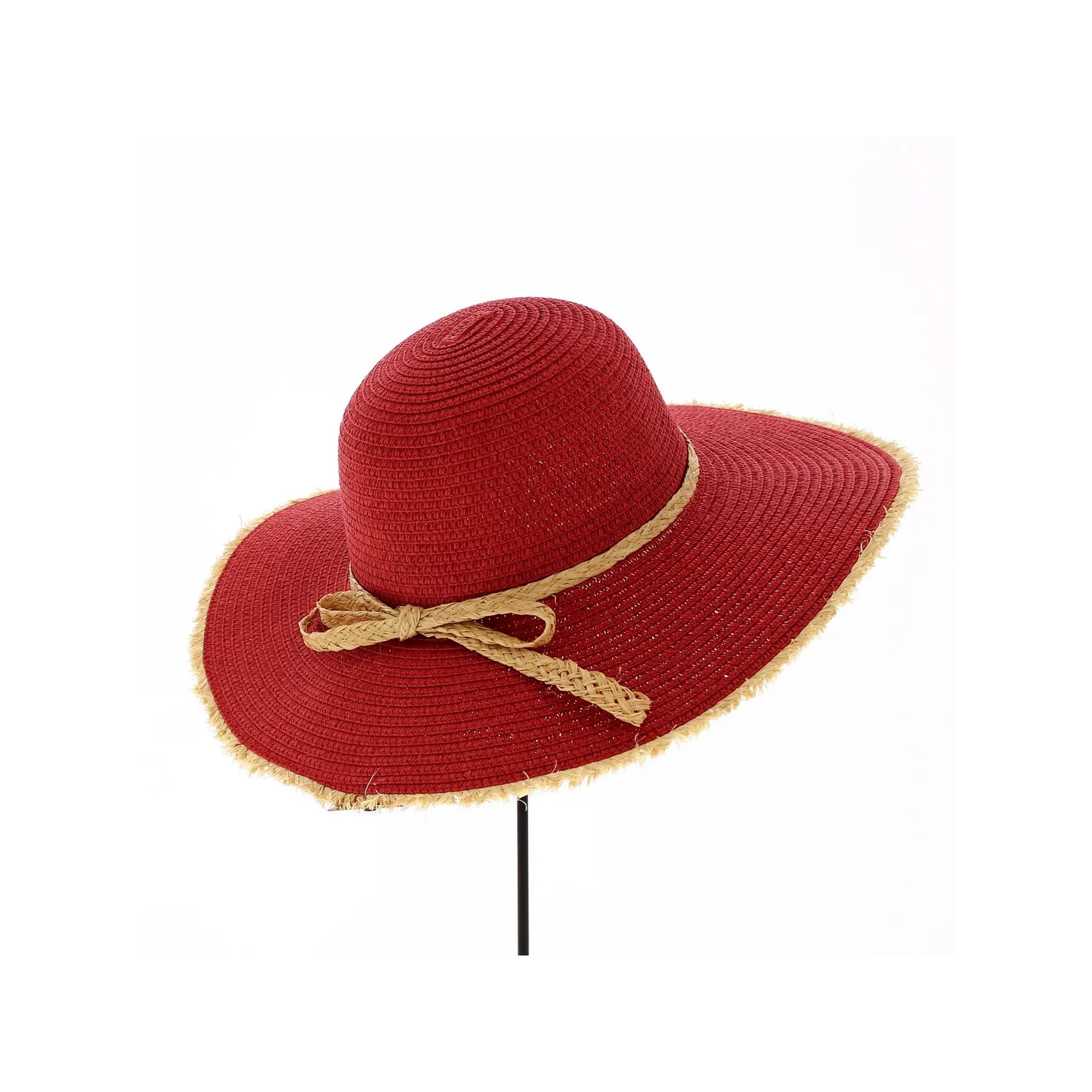 Lylio Straw Capeline Red Paper - Traclet
