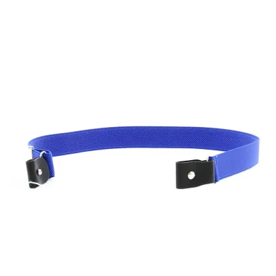Ceinture sans boucle enfant unie bleu - Traclet