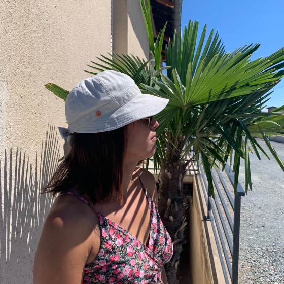 Angelina Anti-UV Cotton Cap Beige - Mayser Angelina Anti-UV Cotton Cap Beige - Mayser