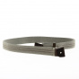 Grey striped belt without buckle - Traclet