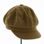 Cap Gavroche Azora Light brown Cotton - Traclet
