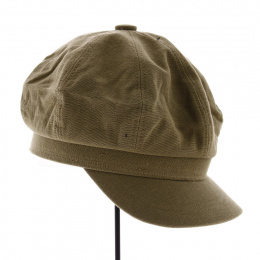Cap Gavroche Azora Khaki Cotton - Traclet