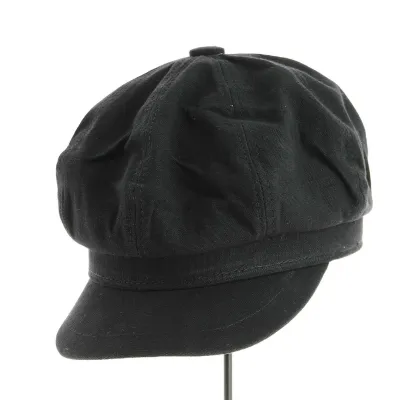Cap Gavroche Azora Black Cotton - Traclet