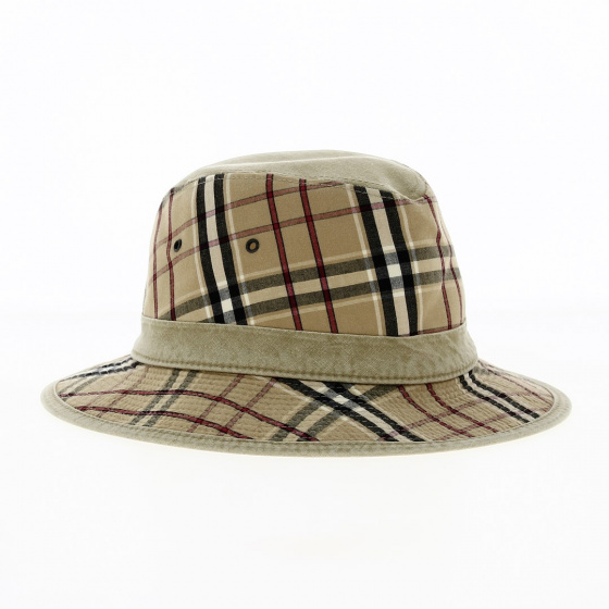 safari fantaisie beige à rayures 100 % coton - Crambes