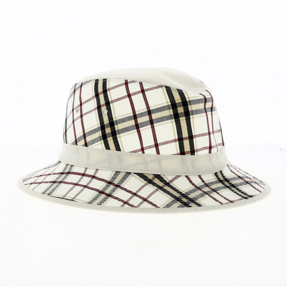 safari fantaisie blanc à rayures 100 % coton - Crambes