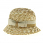 Maithe Natural straw cloche hat - Traclet