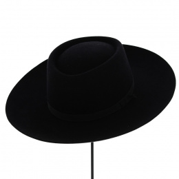 Gambler Durango Black Wool Felt Hat - Guerra