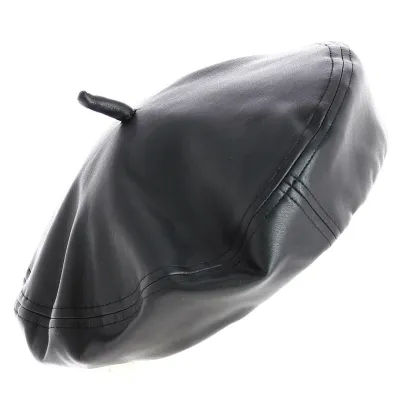 Béret Audrey Polyuréthane Noir - BRIXTON