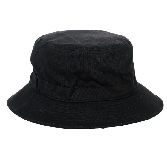 Alton Black Cotton Bucket Hat - Brixton
