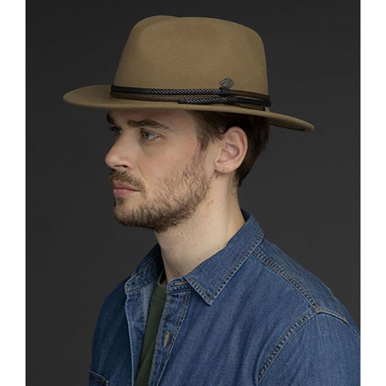 Chapeau Fedora Nelles Feutre Camel - Bailey