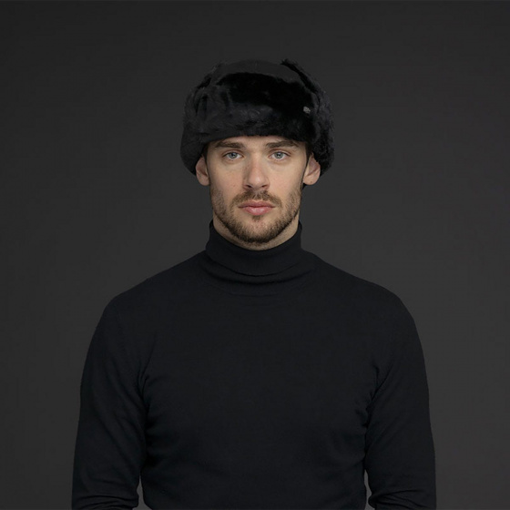 Chapka Vega Cuir Noire - Bailey Chapka Vega Cuir Noire - Bailey
