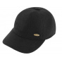Black Wool Baseball Cap - Traclet