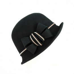 Hat woman cloche doriane black