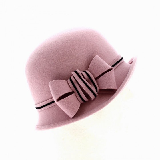 Hat woman cloche doriane pink