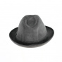 Trilby hat - Gray Alcantara
