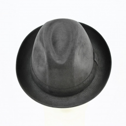 Trilby hat - Gray Alcantara