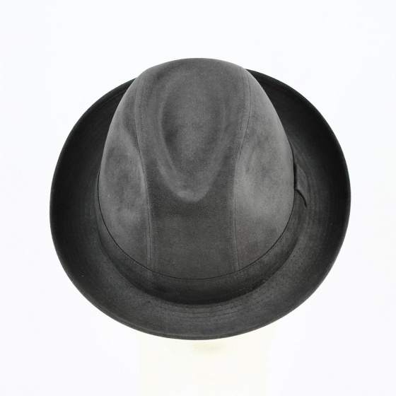 Trilby hat - Gray Alcantara