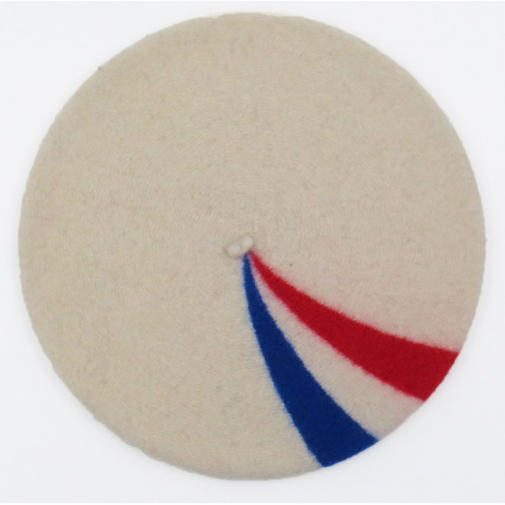 Béret Patriote Blanc Cassé - Le Béret Français Béret Patriote Blanc Cassé - Le Béret Français