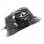 Carole varnished rain hat with flowers
