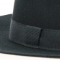 Fedora Hat Felt Wool Black gros grain - Traclet
