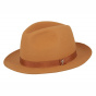 Hat Fedora Le Chazelles Felt Orange Hair - Fléchet