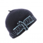 Beret - Woolen hat with navy knot - Traclet