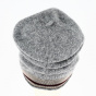 Beret - Grey wool hat with headband - Traclet