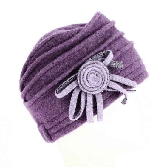 Women's Wool Beanie with bow - Traclet