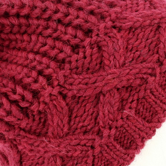 Bonnet oversize Bordeaux