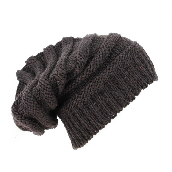 Brown rasta beanie