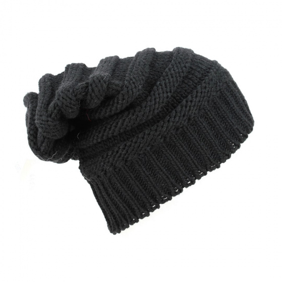 Rasta beanie, large black mesh