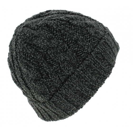 Short Cable Knit Opera Beanie Acrylic - Traclet