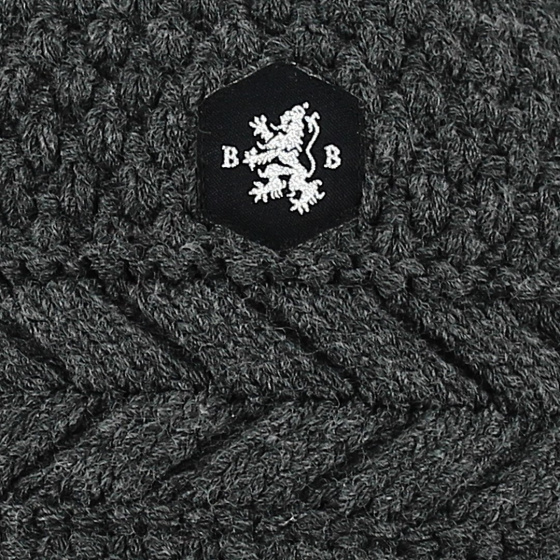 Grey short hat with Opera Acrylic twist detail - Traclet