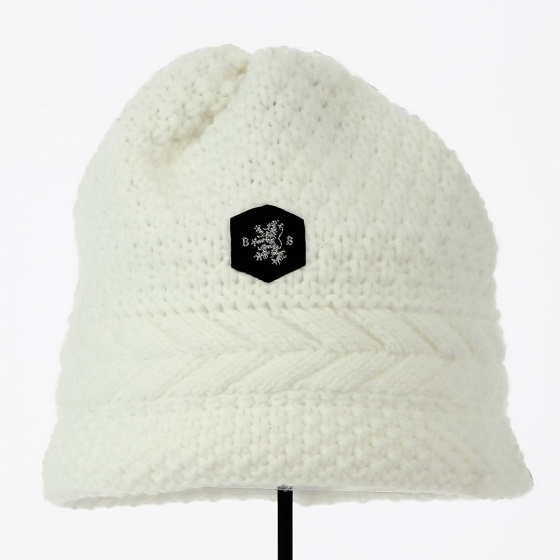 Short white beanie Opera Acrylic twist - Traclet