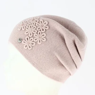 Bonnet Femme fleurs Rose - Traclet Reference : 4169 | Chapellerie Traclet