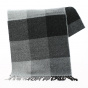 Scarf with large black, anthracite and grey squares