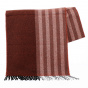 Scarf with vertical brick stripes