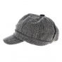 Cleves Herringbone Newsboy Cap - Traclet