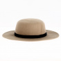 Camel wool felt boater - Traclet