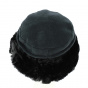 Akilina Chef's Hat Faux Fur & Fleece Lining Black - Traclet