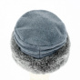 Akilina Toque Faux Fur & Fleece Lining Ice Blue - Traclet