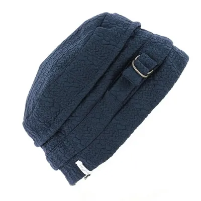 Toque Femme en tissu Marine - Mtm