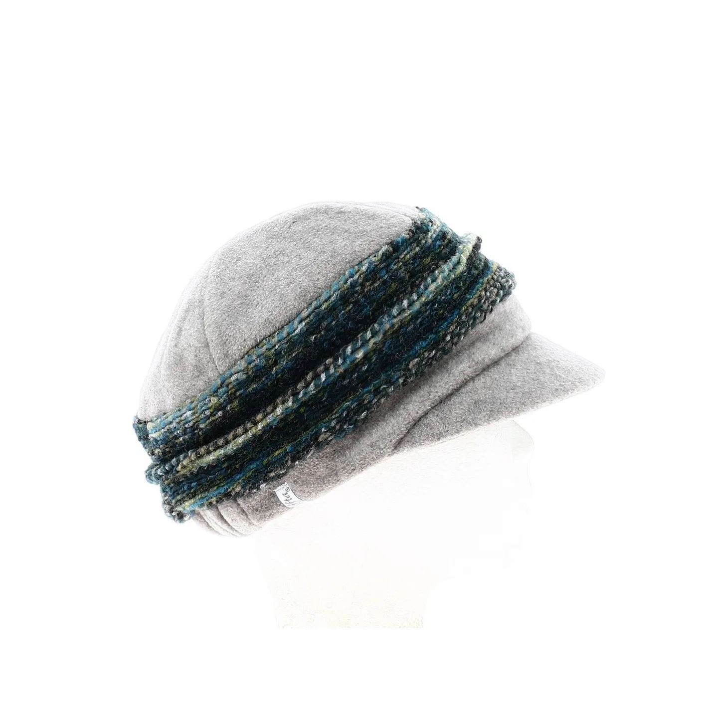 Gavroche Ebony Wool Grey & Green Cap - MTM