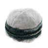 Ebony Newsboy Cap Grey & Green Wool - Traclet Reference: 16801 | Traclet Hat Shop