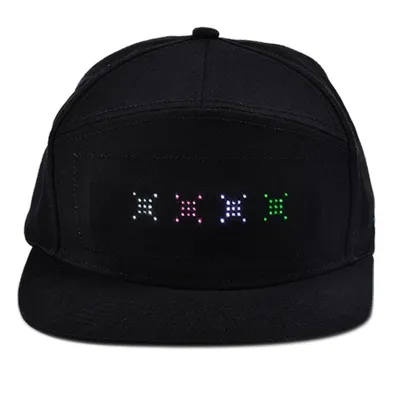LED message display cap