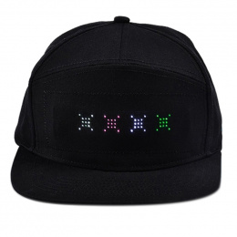 LED message display cap