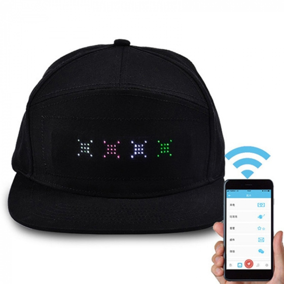 Casquette affiche de message a LED Casquette affiche de message a LED
