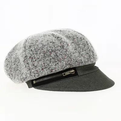 Grey Socoa Newsboy Cap - Traclet Reference: 16813 | Traclet Hat Shop