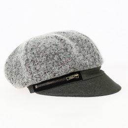 Grey Socoa Newsboy Cap - Traclet